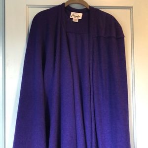 Beautiful purple wool cloak/shawl